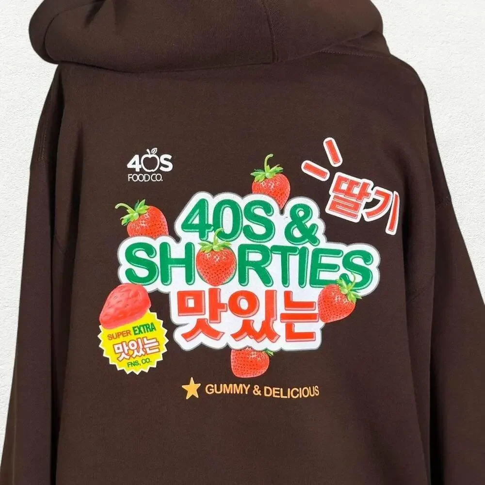 40's & Shorties Gummy Dark Chocolate Fresita Hoodie